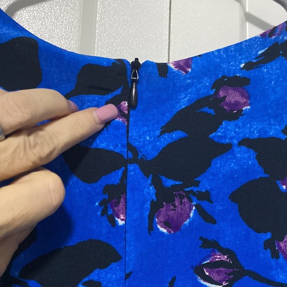 NWT Zara Dress Zara Ruched Long Sleeve Mini Dress Floral |Size XS - Picture 13 of 14